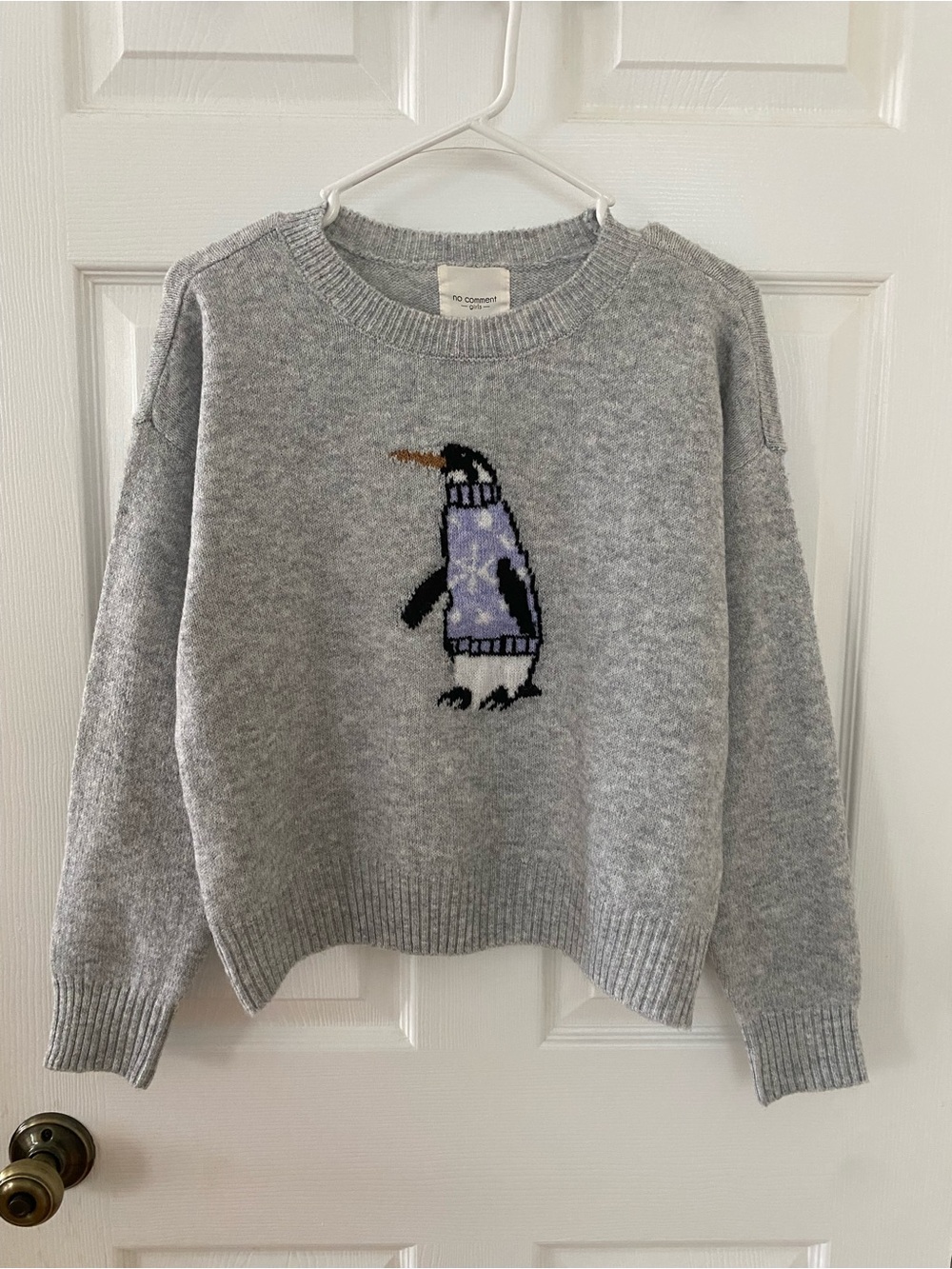 NWT Grey Penguin Knit Sweater